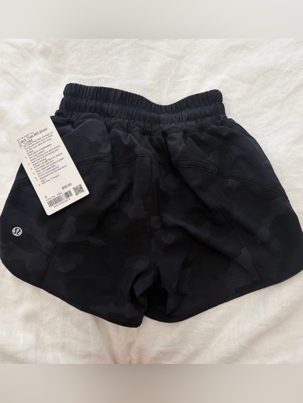 lululemon athletica Black Camo Athletic Shorts